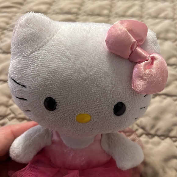 TY BEANIE BABIES HELLO KITTY SANRIO Ballerina Pink Tutu 6" Stuffed Plush Animal - Picture 2 of 4